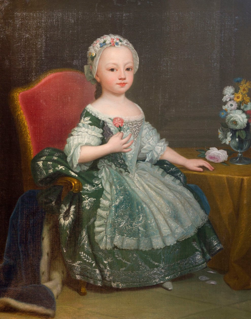 Retrato de Maria Teresa de Sabóia (1756-1803), futura Condessa de Artois, de Giuseppe Dupra (1703-1784), óleo sobre tela de Giuseppe Duprà