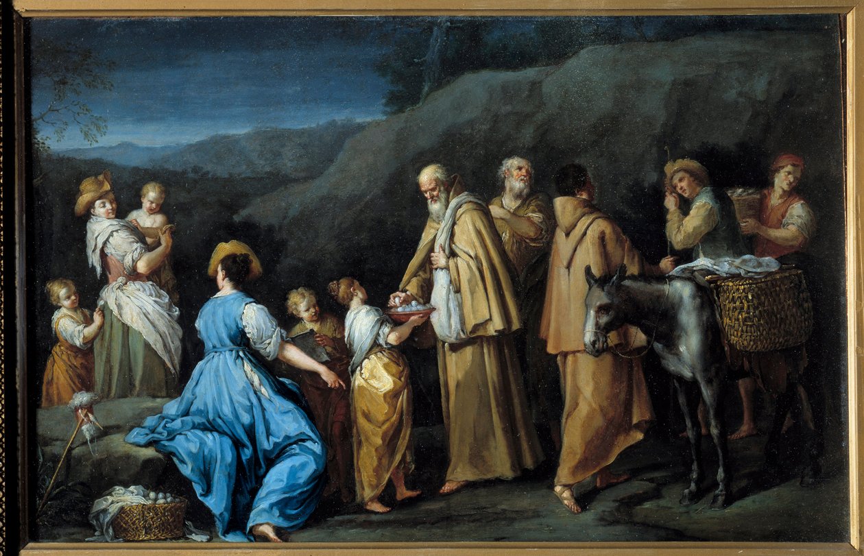 Pintura Queteurs Religiosos de Giuseppe Gambarini (1680-1725) de Giuseppe Gambarini