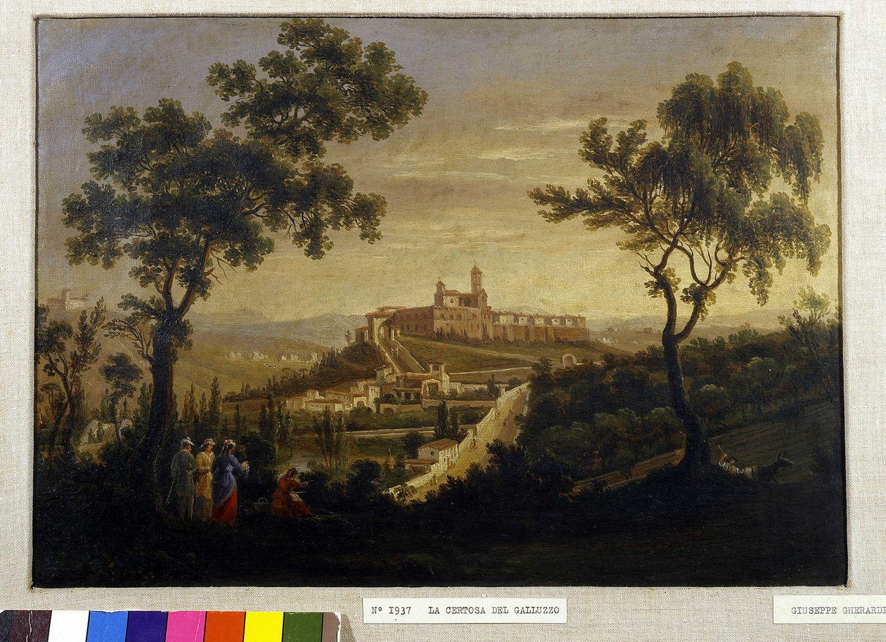 A Casa Fretada de Galluzzo (pintura) de Giuseppe Gherardi