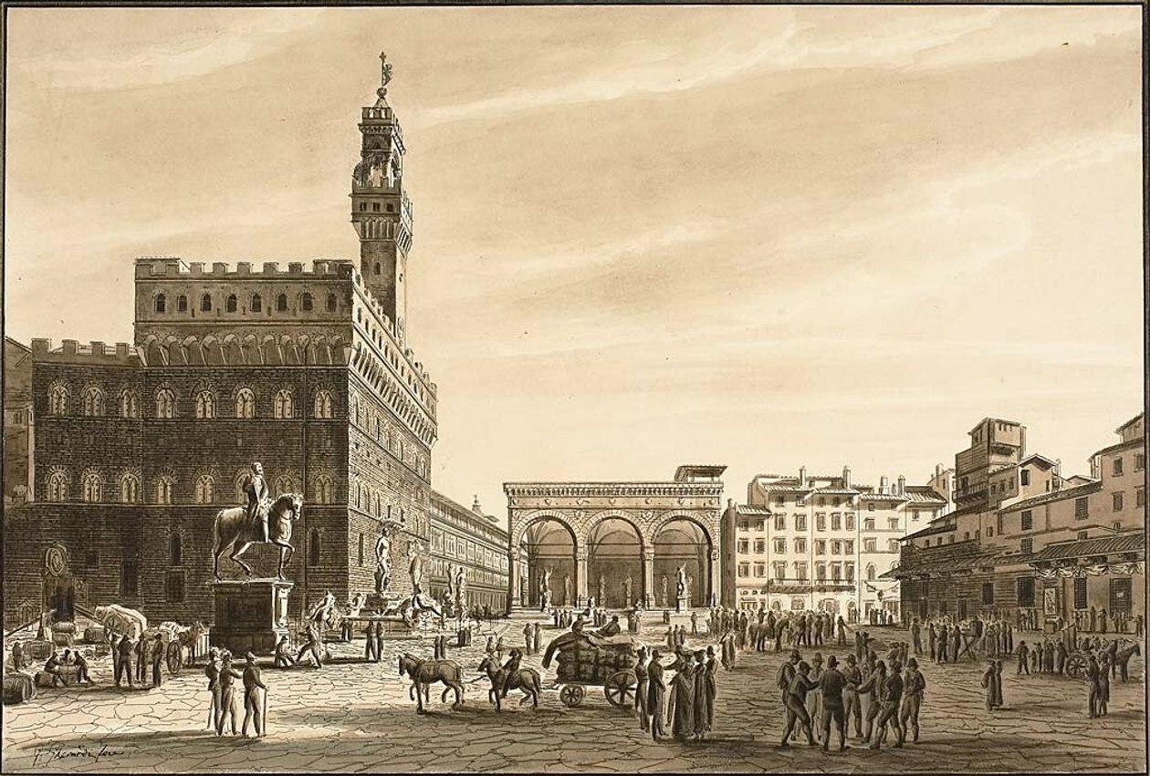 Piazza Signoria de Giuseppe Gherardi
