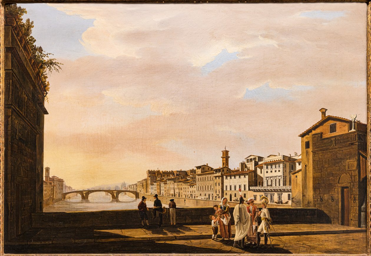 Vista da Ponte Vecchio de Giuseppe Gherardi