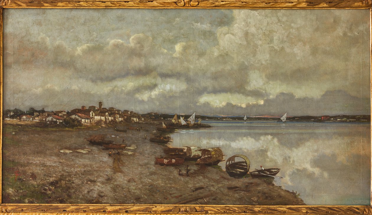 Sesto Calende (óleo sobre tela) de Giuseppe Graziosi