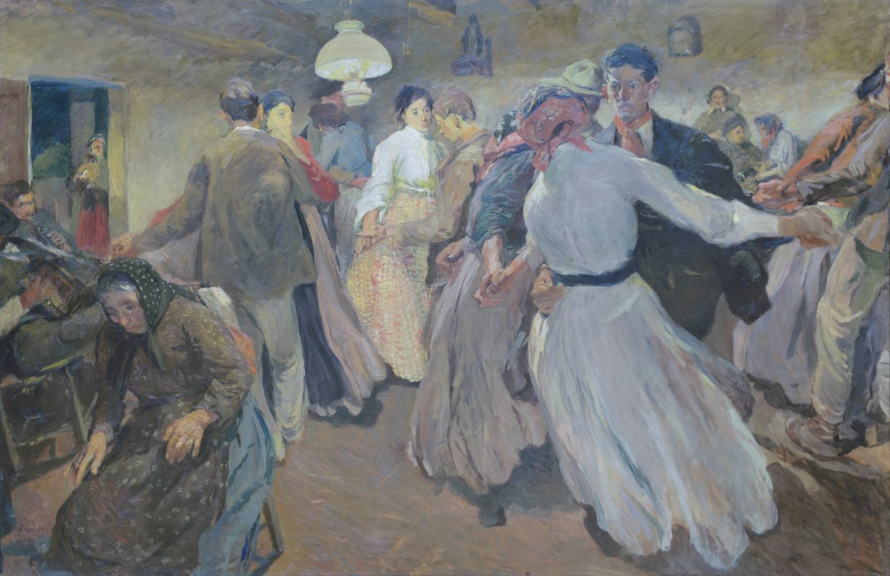 Dança de aldeia de Giuseppe Graziosi