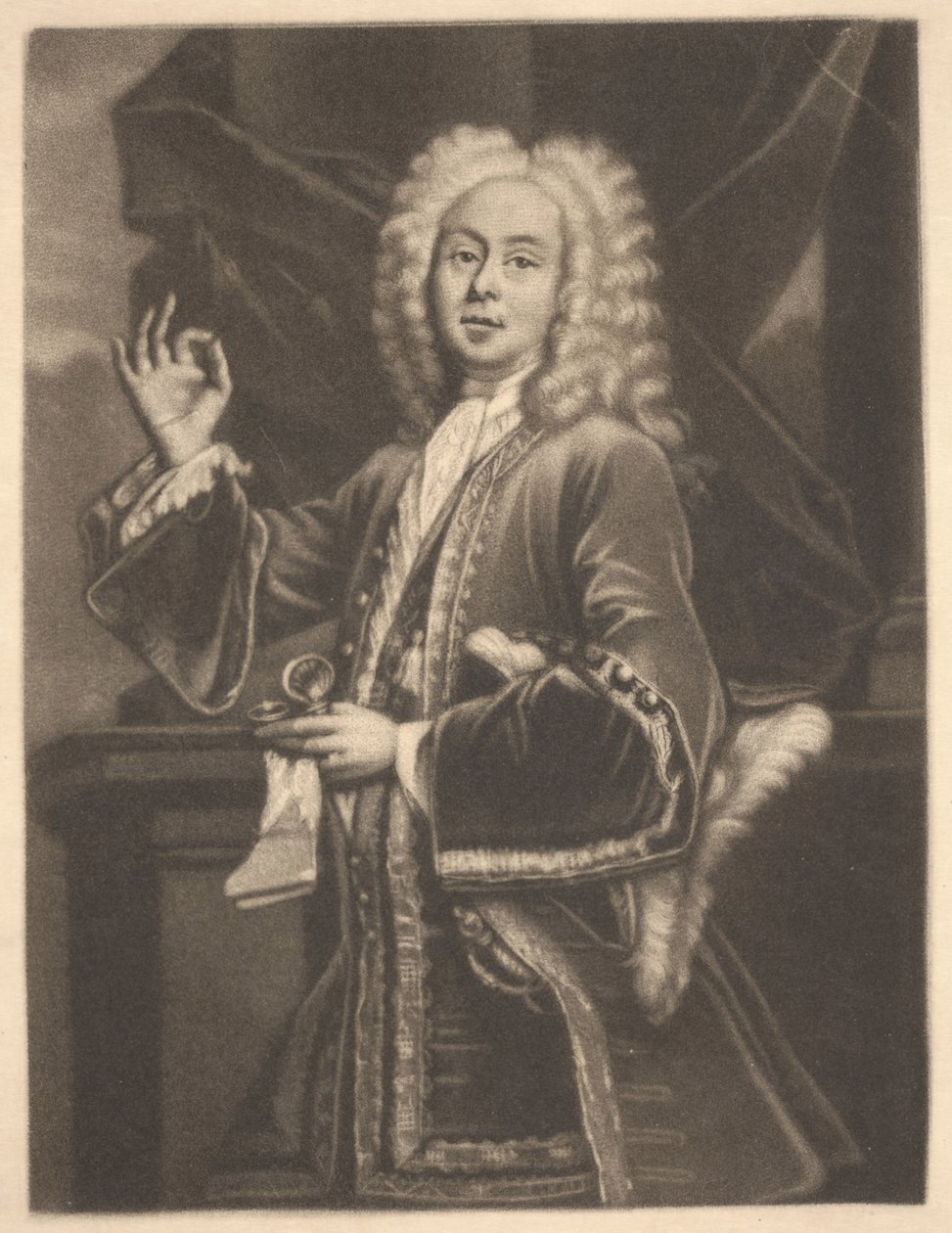 Colley Cibber, c.1700-1725 (gravura) de Giuseppe Grisoni