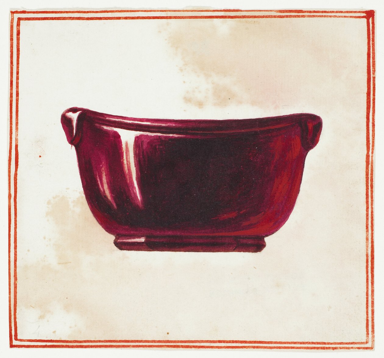 Taça roxa de Giuseppe Grisoni