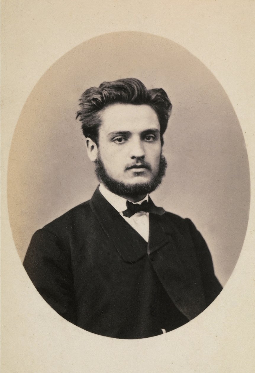 Retrato do fotógrafo francês Gustave Eugene Chauffourier de Giuseppe Incorpora