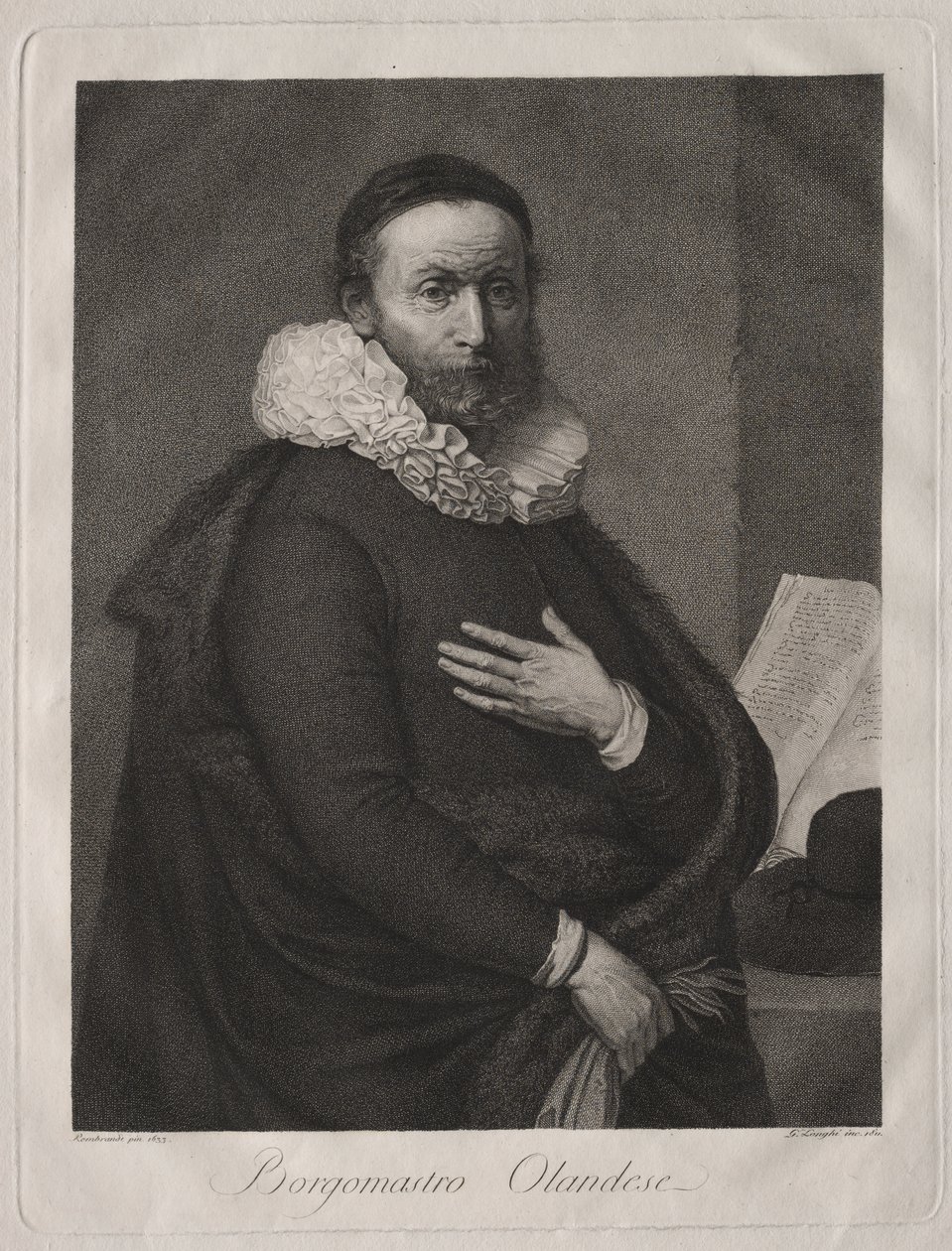 O burgomestre holandês de Giuseppe Longhi