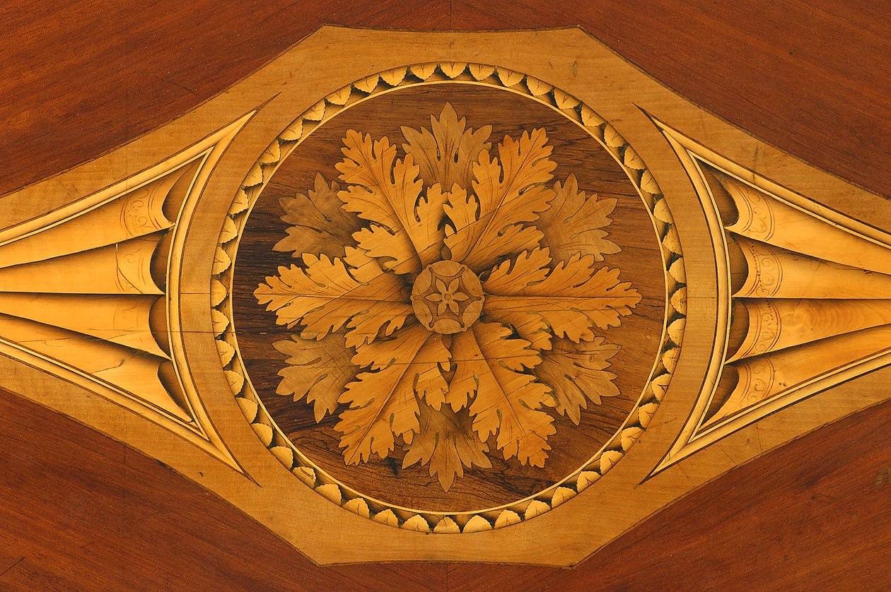 Detalhe de um tampo de mesa (madeira) (detalhe de 3498613) de Giuseppe Maggiolini