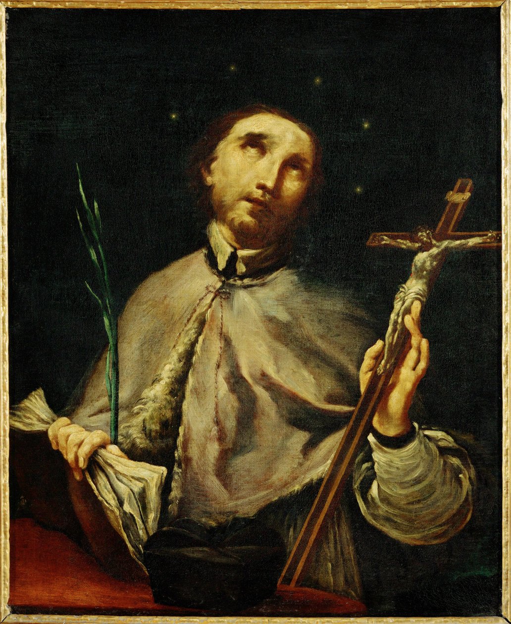 São João Nepomuceno (pintura sobre tela) de Giuseppe Maria (1665-1747) Crespi