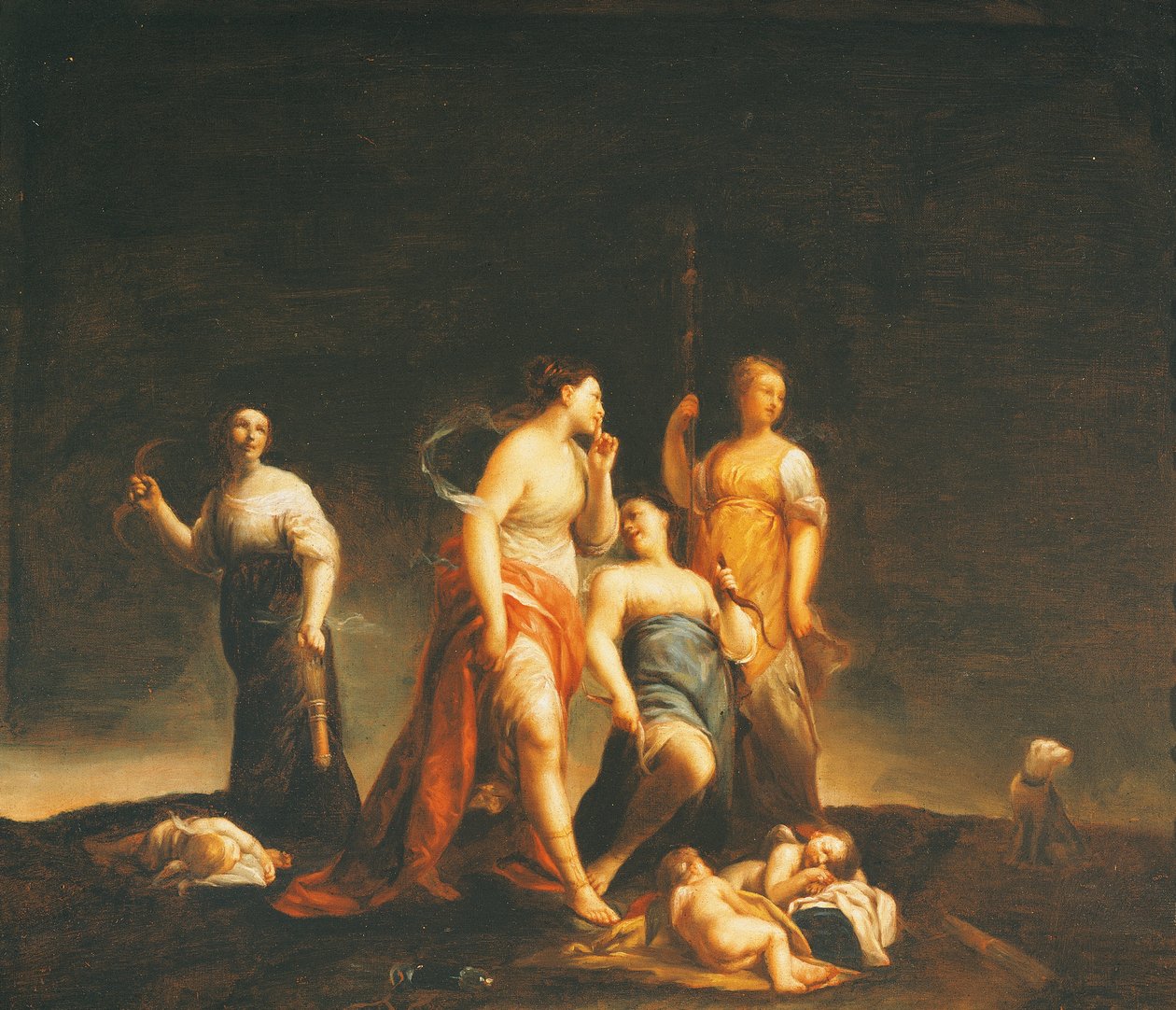 Cupidos adormecidos, de Giuseppe Maria Crespi (1665-1747) de Giuseppe Maria (1665 1747) Crespi