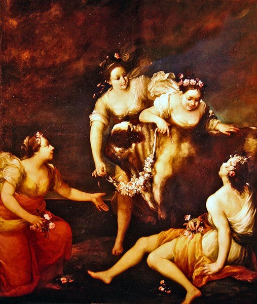 Europa and the Bull (óleo sobre tela) de Giuseppe Maria Crespi