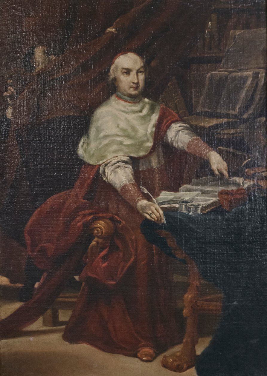 Retrato do cardeal Prospero Lambertini de Giuseppe Maria (1665 1747) Crespi