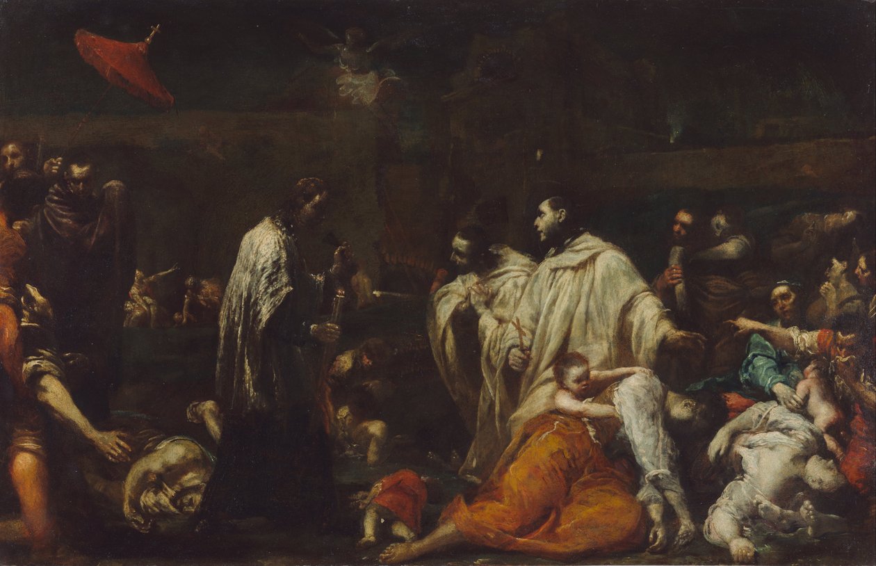 Bernard Tolomei e a peste em Siena de Giuseppe Maria Crespi