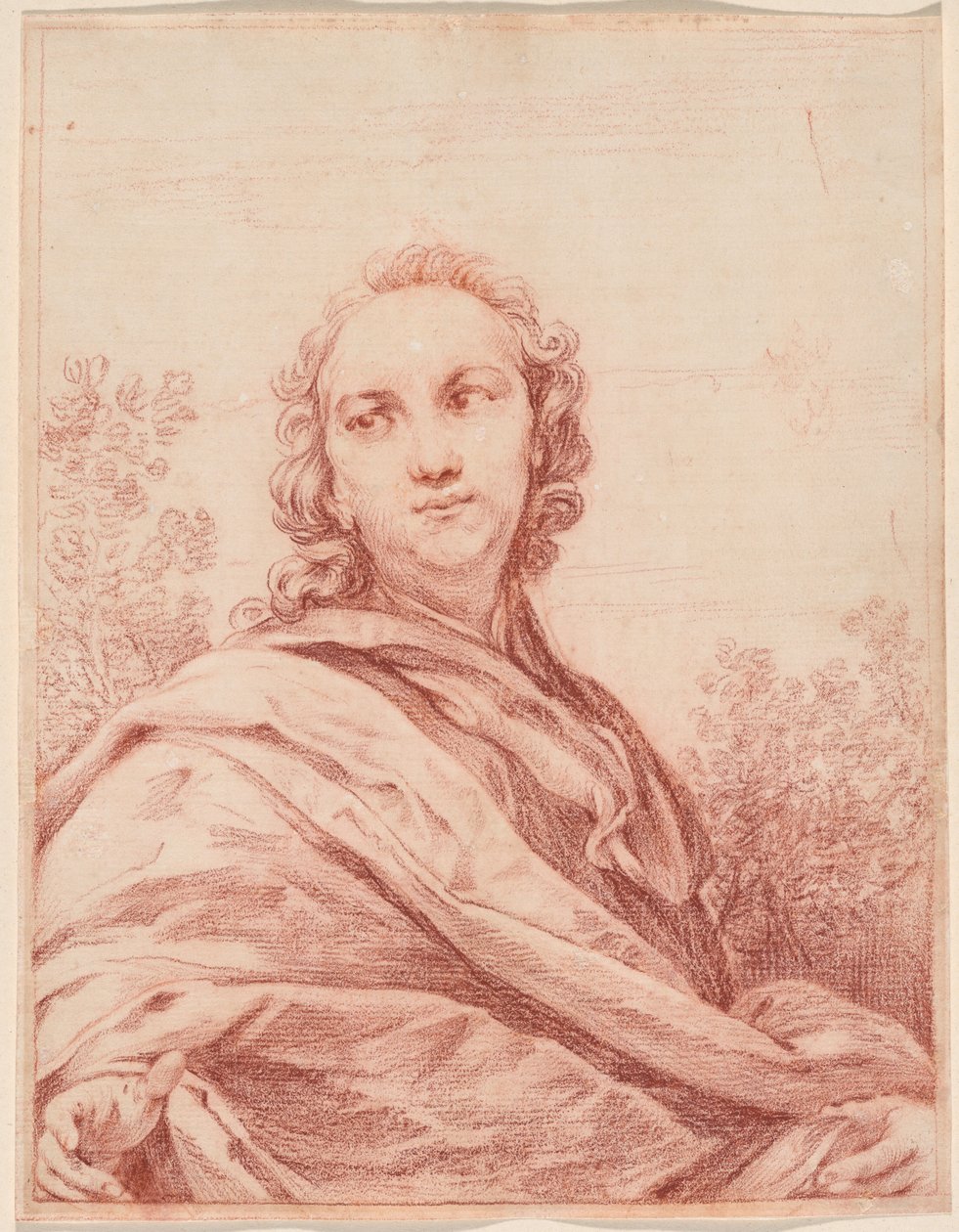 Retrato de um homem de Giuseppe Maria Crespi