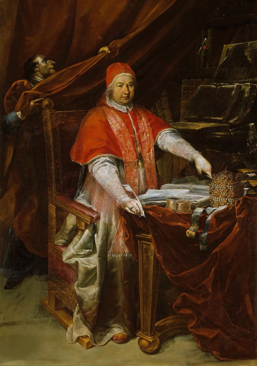 Retrato do Papa Bento XIV 1675-1758, 1740. de Giuseppe Maria Crespi