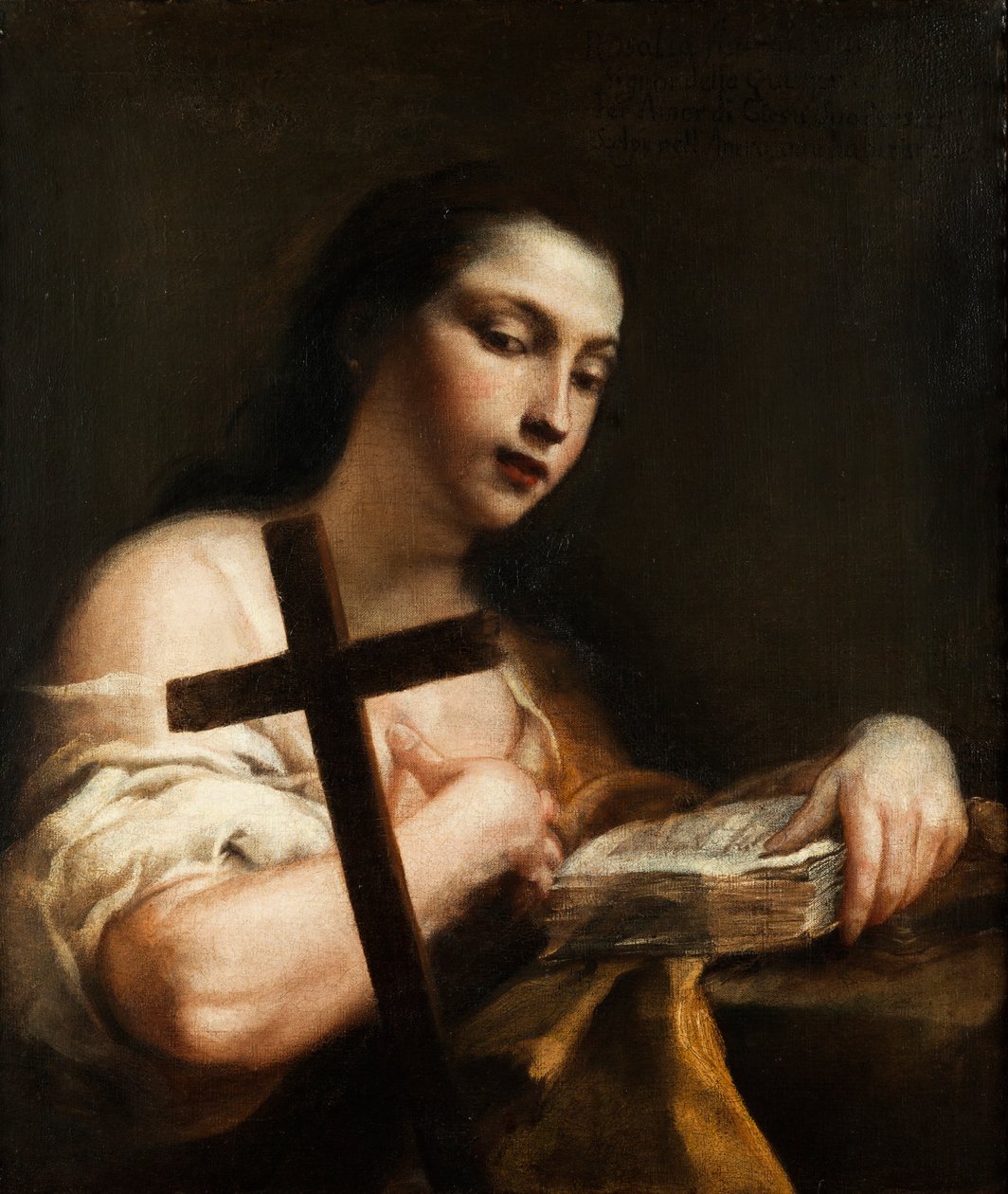 Santa Maria Madalena como Santa Rosália de Giuseppe Maria Crespi
