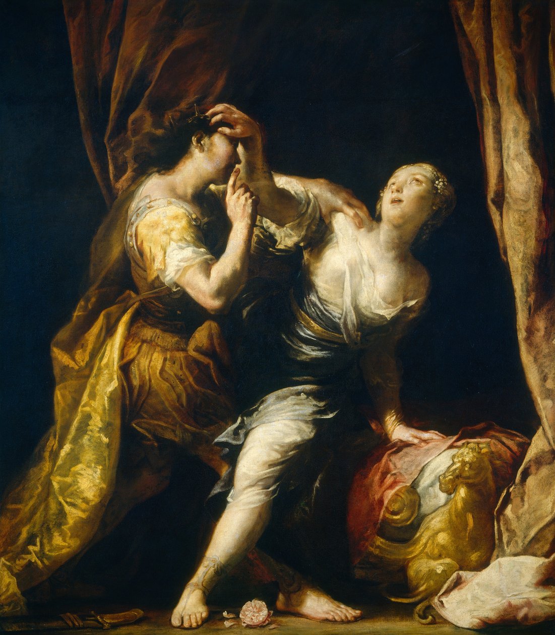 Tarquin e Lucretia, c. 16951700. de Giuseppe Maria Crespi
