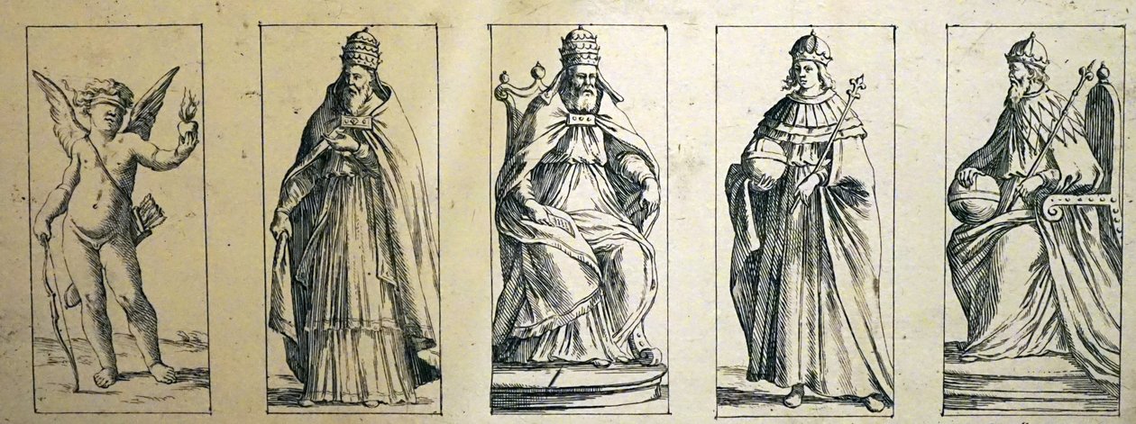 Cartões de tarô do século XVII por Giuseppe Maria Mitelli de Giuseppe Maria Mitelli