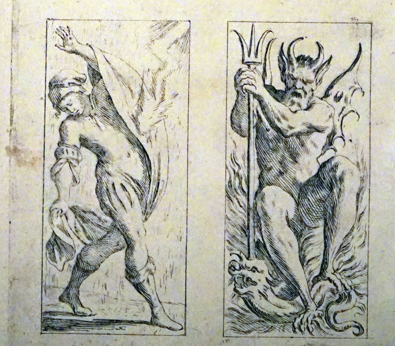 Cartões de tarô do século XVII por Giuseppe Maria Mitelli de Giuseppe Maria Mitelli