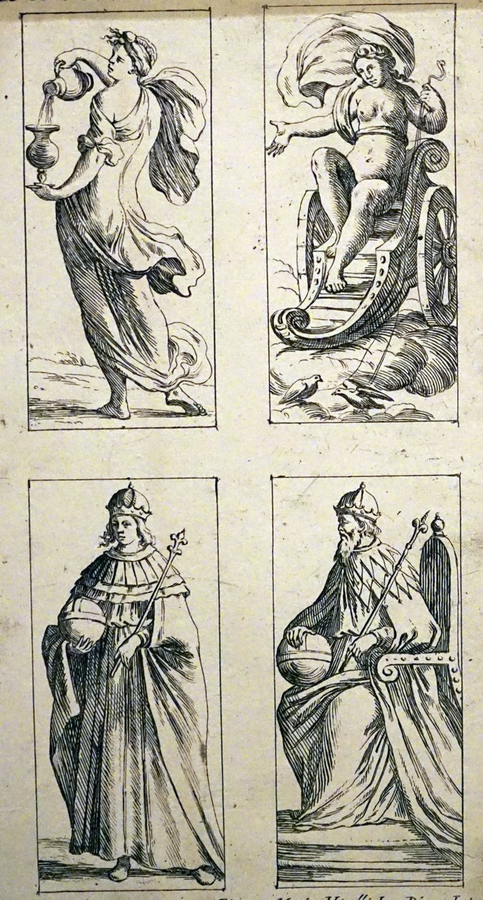 Cartões de tarô do século XVII por Giuseppe Maria Mitelli de Giuseppe Maria Mitelli