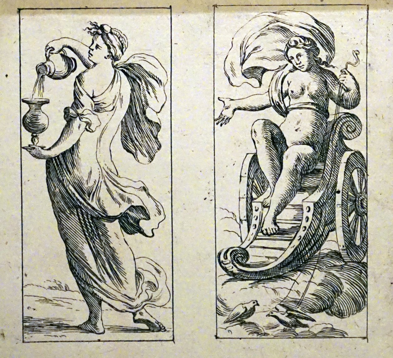 Cartões de tarô do século XVII por Giuseppe Maria Mitelli de Giuseppe Maria Mitelli
