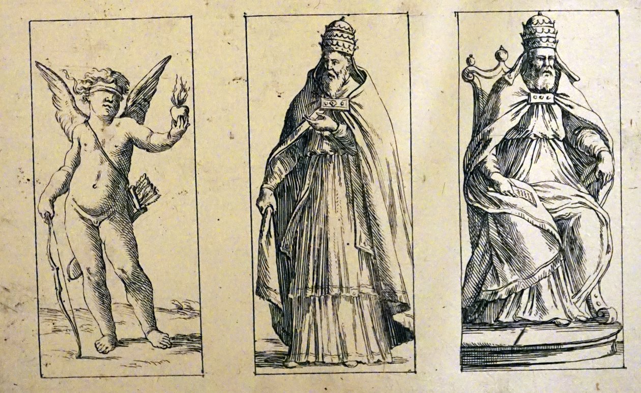 Cartões de tarô do século XVII por Giuseppe Maria Mitelli de Giuseppe Maria Mitelli