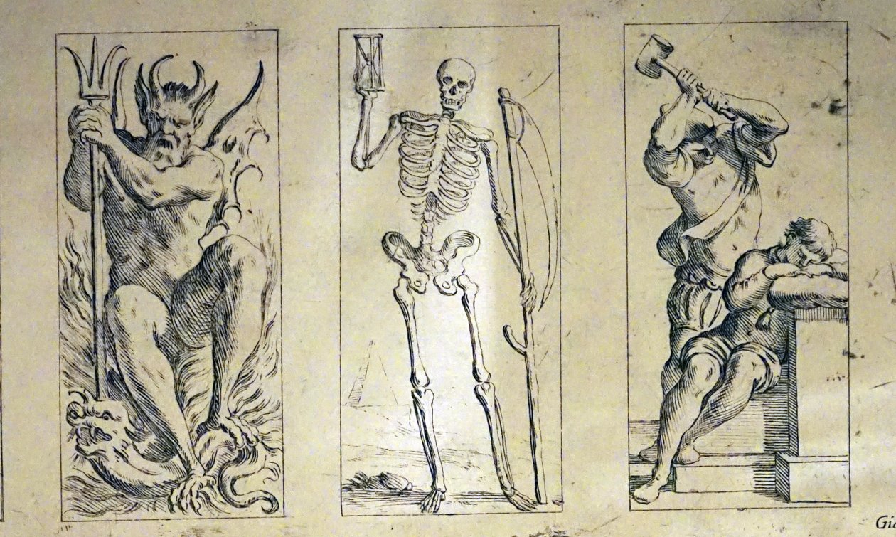 Cartões de tarô do século XVII por Giuseppe Maria Mitelli de Giuseppe Maria Mitelli