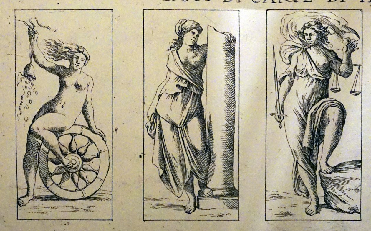 Cartões de tarô do século XVII por Giuseppe Maria Mitelli de Giuseppe Maria Mitelli