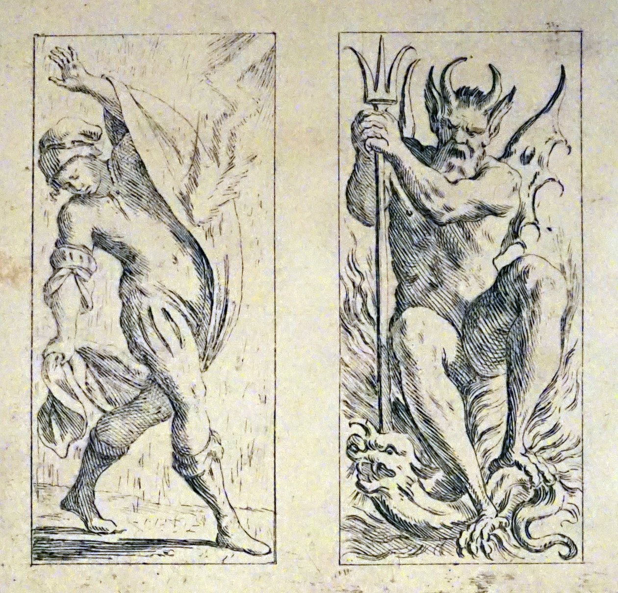 Cartões de tarô do século XVII por Giuseppe Maria Mitelli de Giuseppe Maria Mitelli