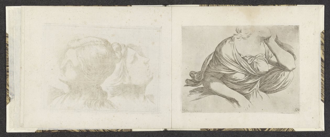 Parte superior do corpo de uma mulher
Exemplos de desenho (título da série)
Mitelli intaglio (título da série) de Giuseppe Maria Mitelli