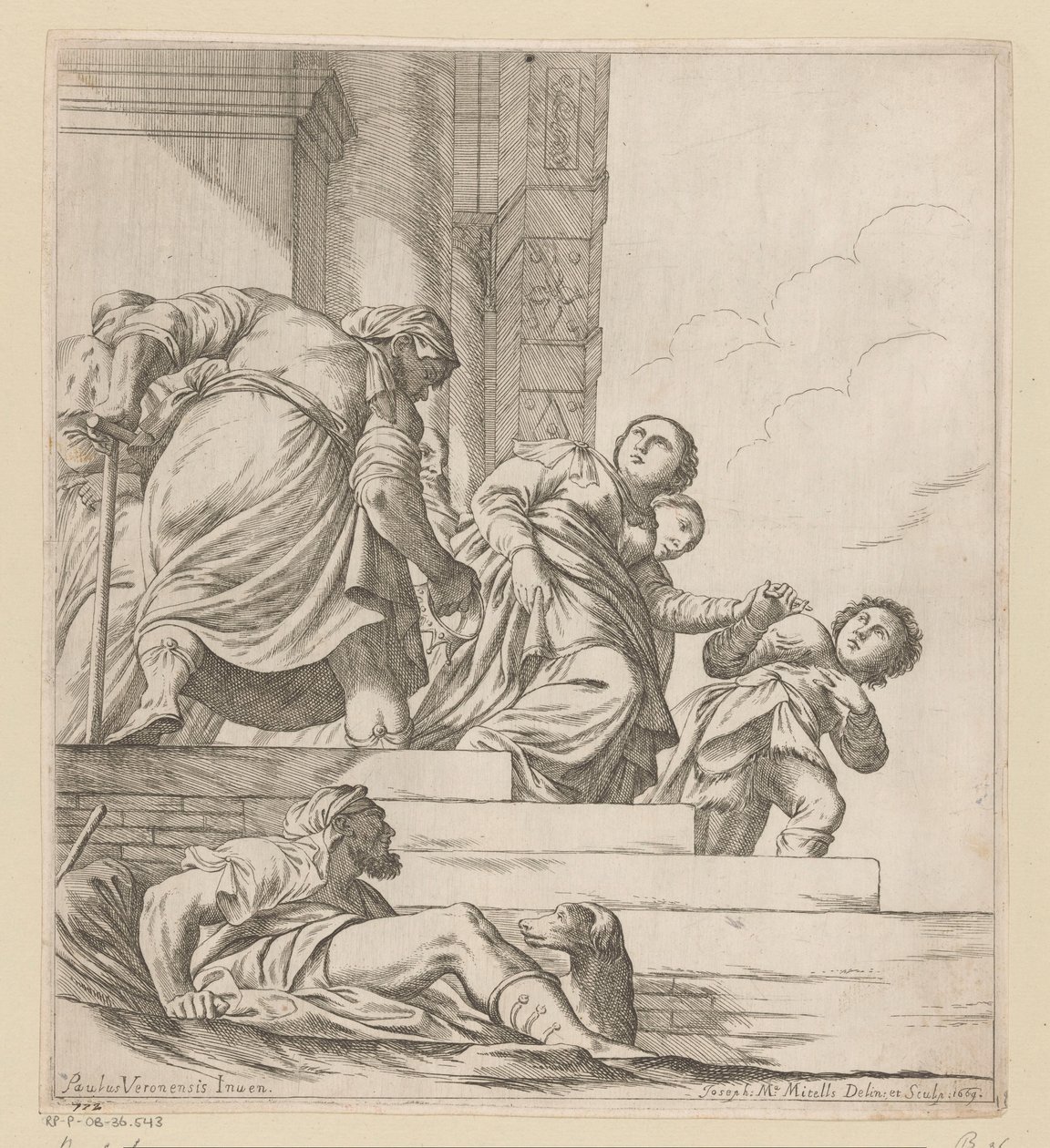 Rainha Vashti a ser exilada de Giuseppe Maria Mitelli