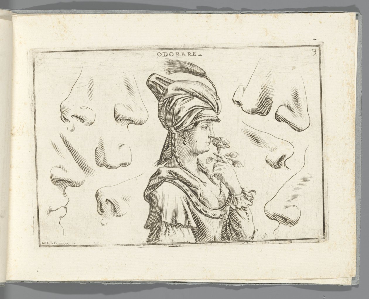 Cheiro Odorare (título no objeto) de Giuseppe Maria Mitelli