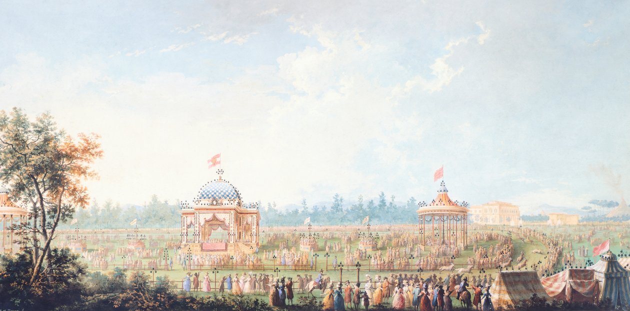 Corrida em Cascine, de Giuseppe Maria Terreni (1739-1811), Itália de Giuseppe Maria Terreni