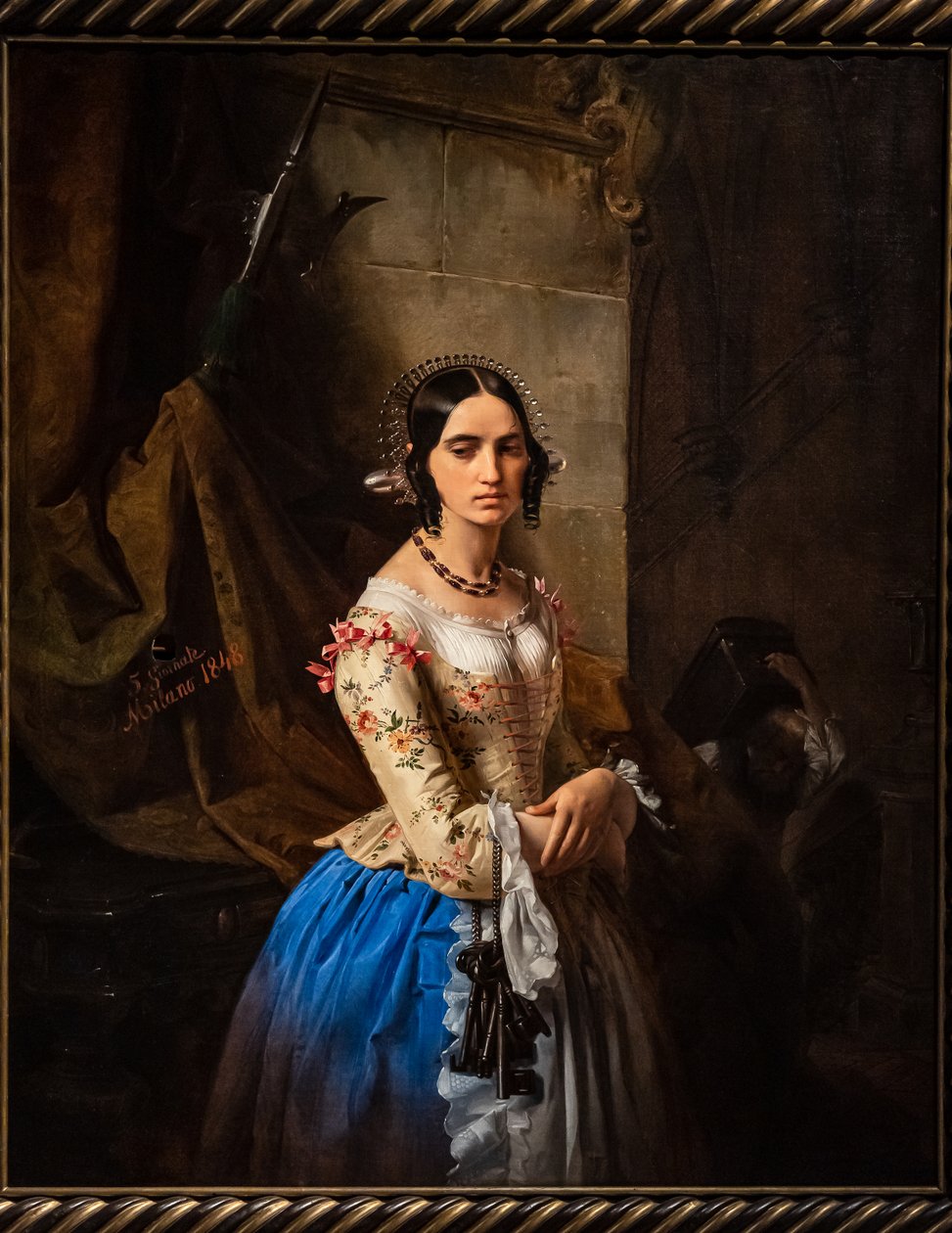 A filha do guardião do castelo de Giuseppe Molteni