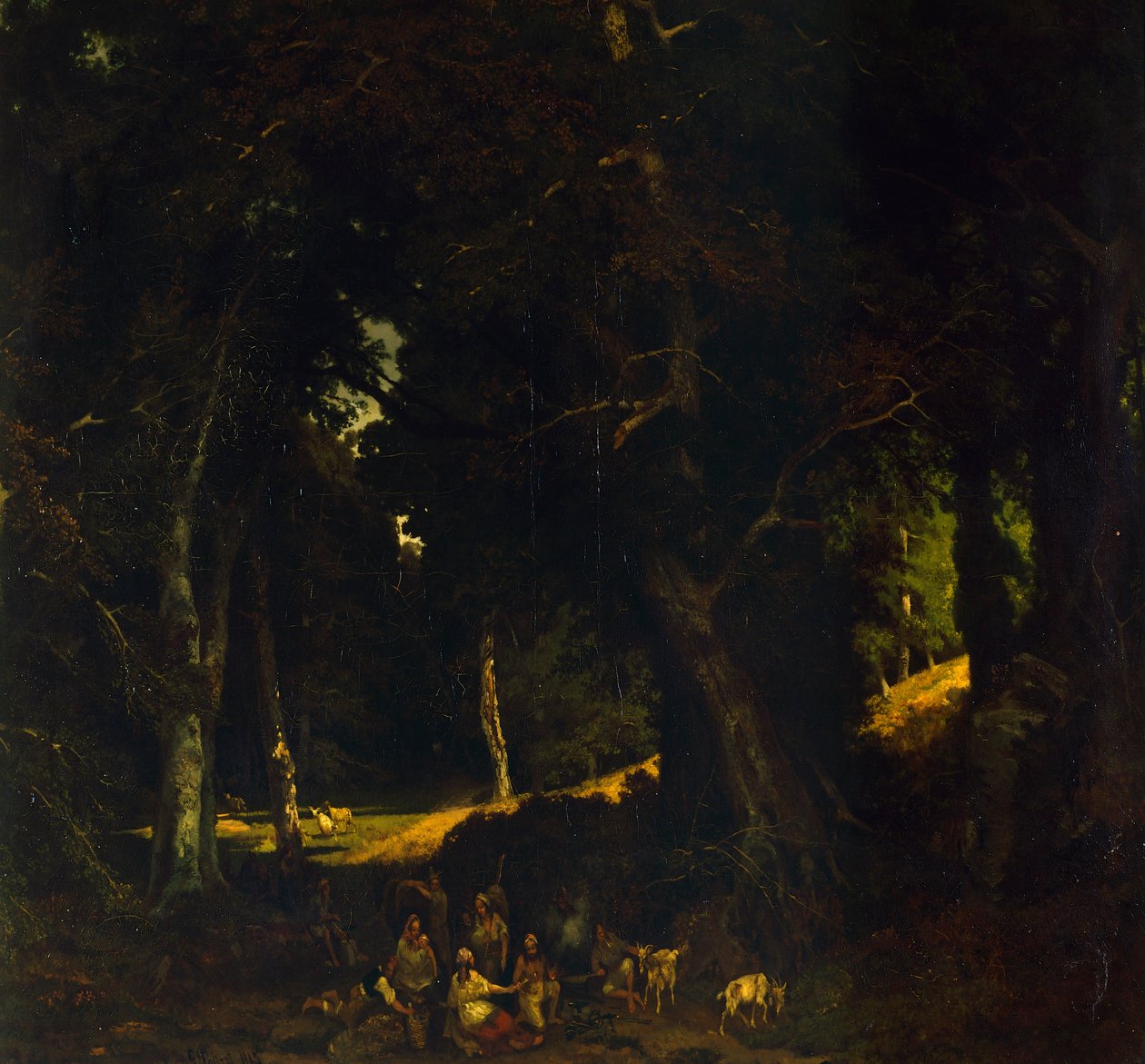 Acampamento Cigano, de Giuseppe Palizzi de Giuseppe Palizzi