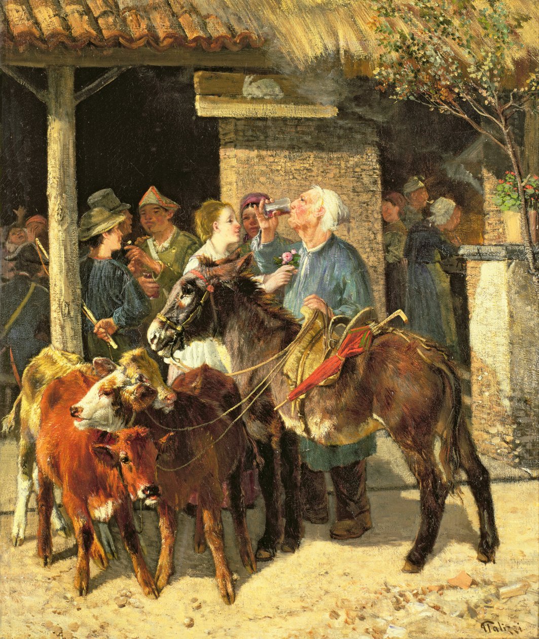 O mercador de bezerros de Giuseppe Palizzi