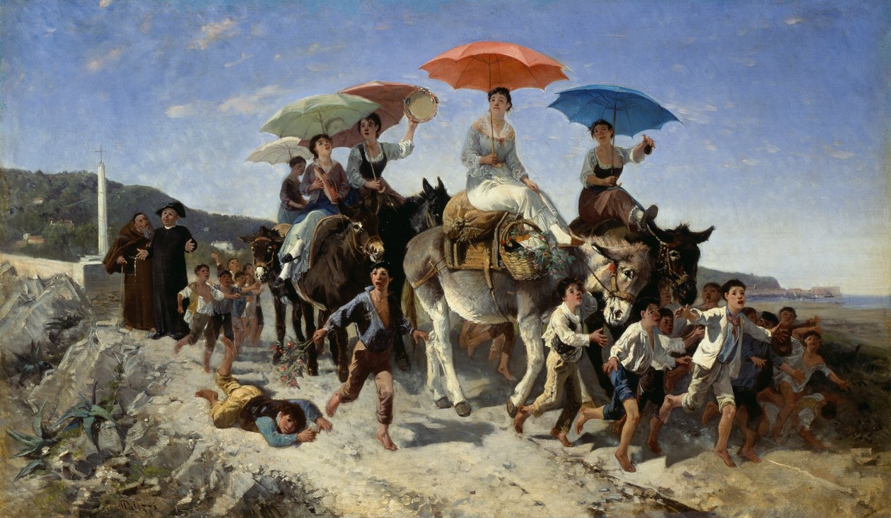 Procissão de Casamento (óleo sobre tela) de Giuseppe Palizzi