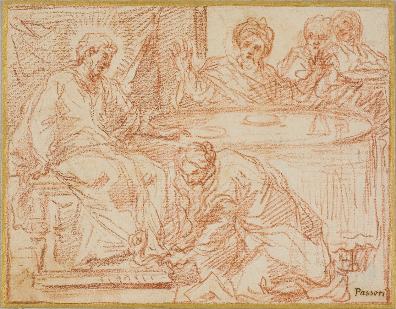 Madalena lava os pés de Cristo de Giuseppe Passeri