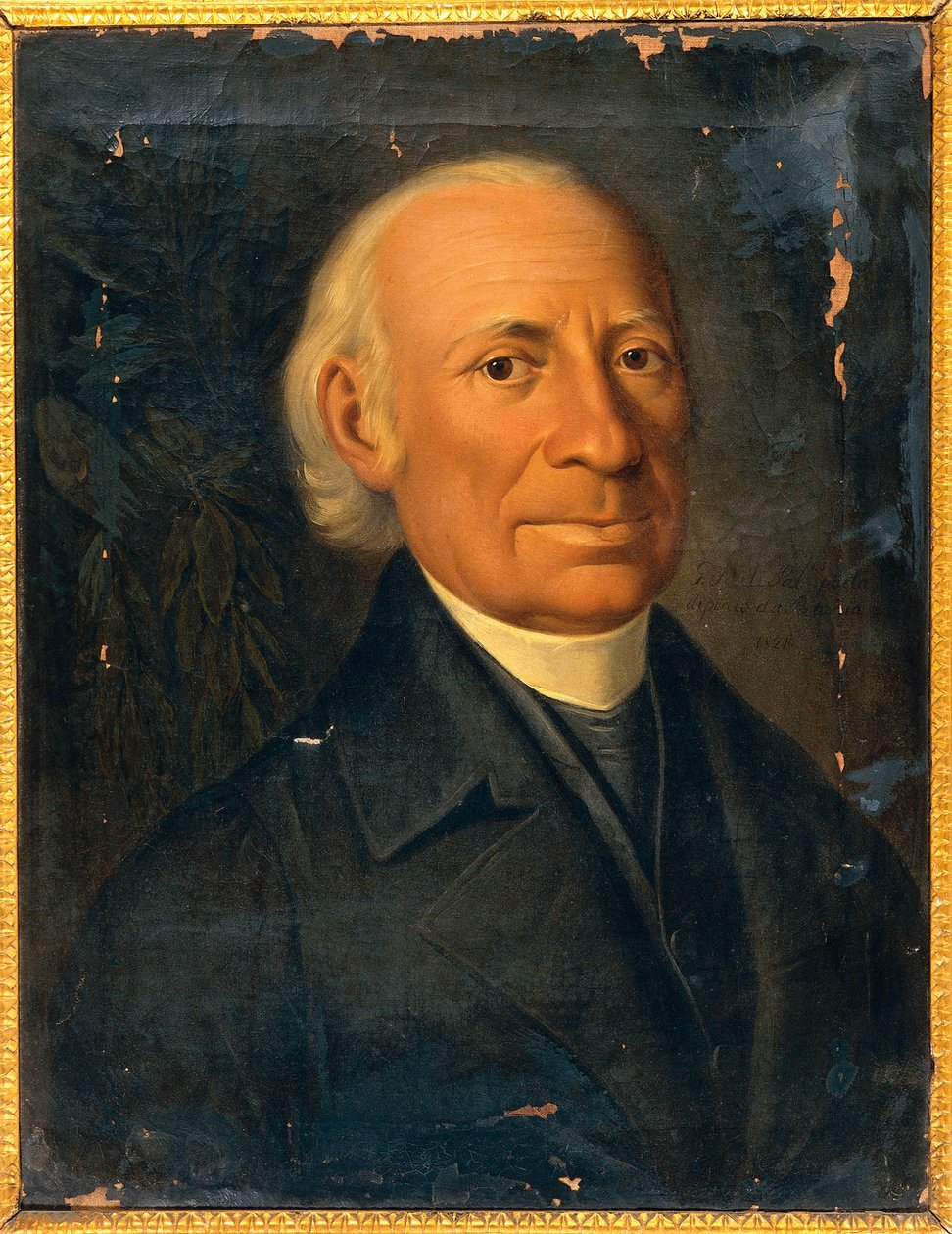 Retrato de Giovanni Meli (1740-1815), poeta e dramaturgo italiano por Giuseppe Patania, pintura de Giuseppe Patania