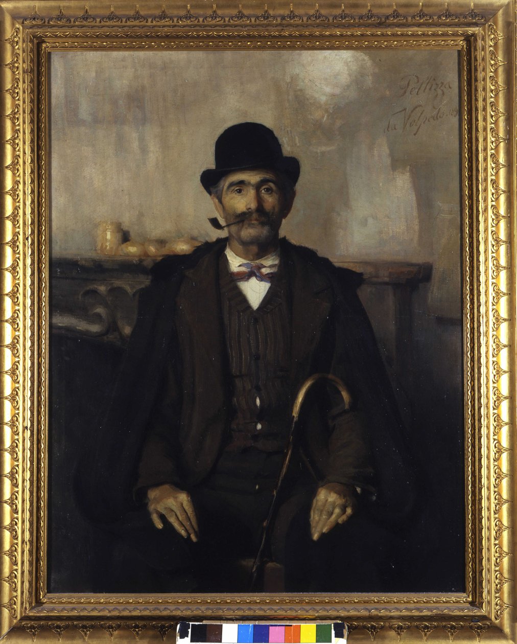 Giuseppe Giani, o mediador (Retrato de Giuseppe Giani, o mediador). Pintura de Giovanni Pellizza da Volpedo (1868-1907) de Giuseppe Pellizza da Volpedo
