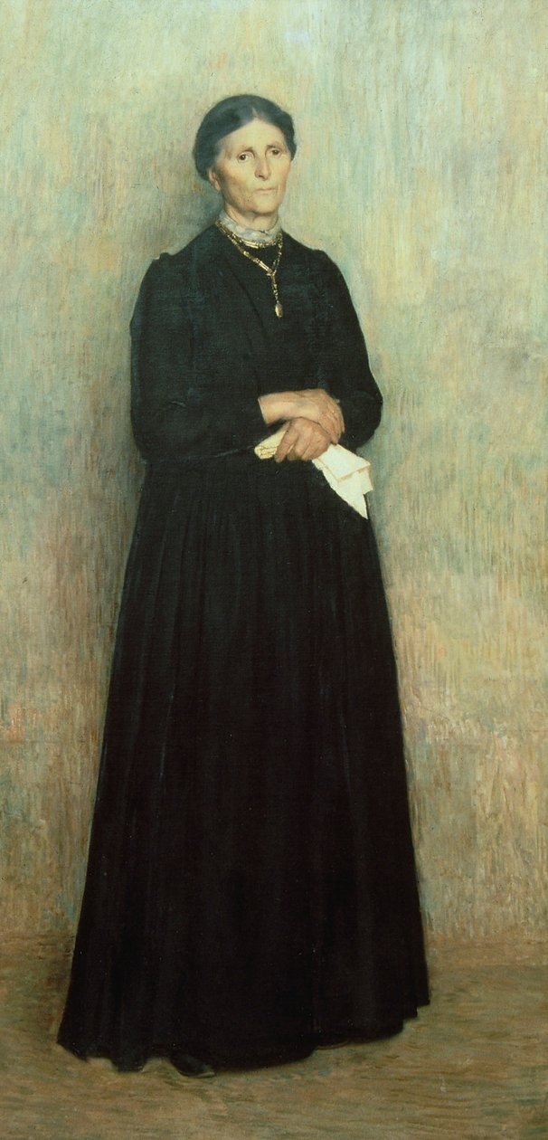 Retrato da sua mãe de Giuseppe Pellizza da Volpedo