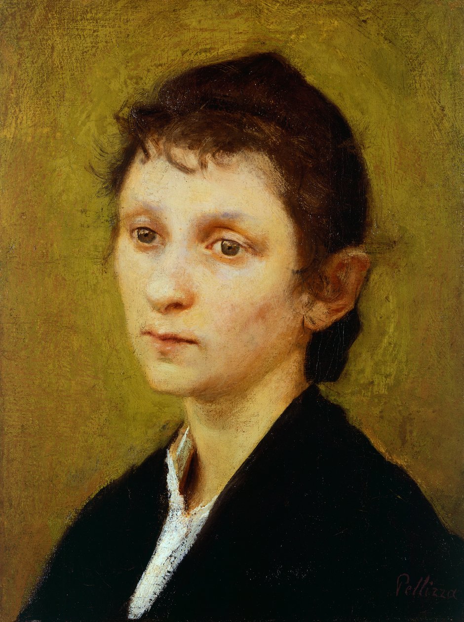 Retrato de uma jovem mulher (Palmira) de Giuseppe Pellizza da Volpedo
