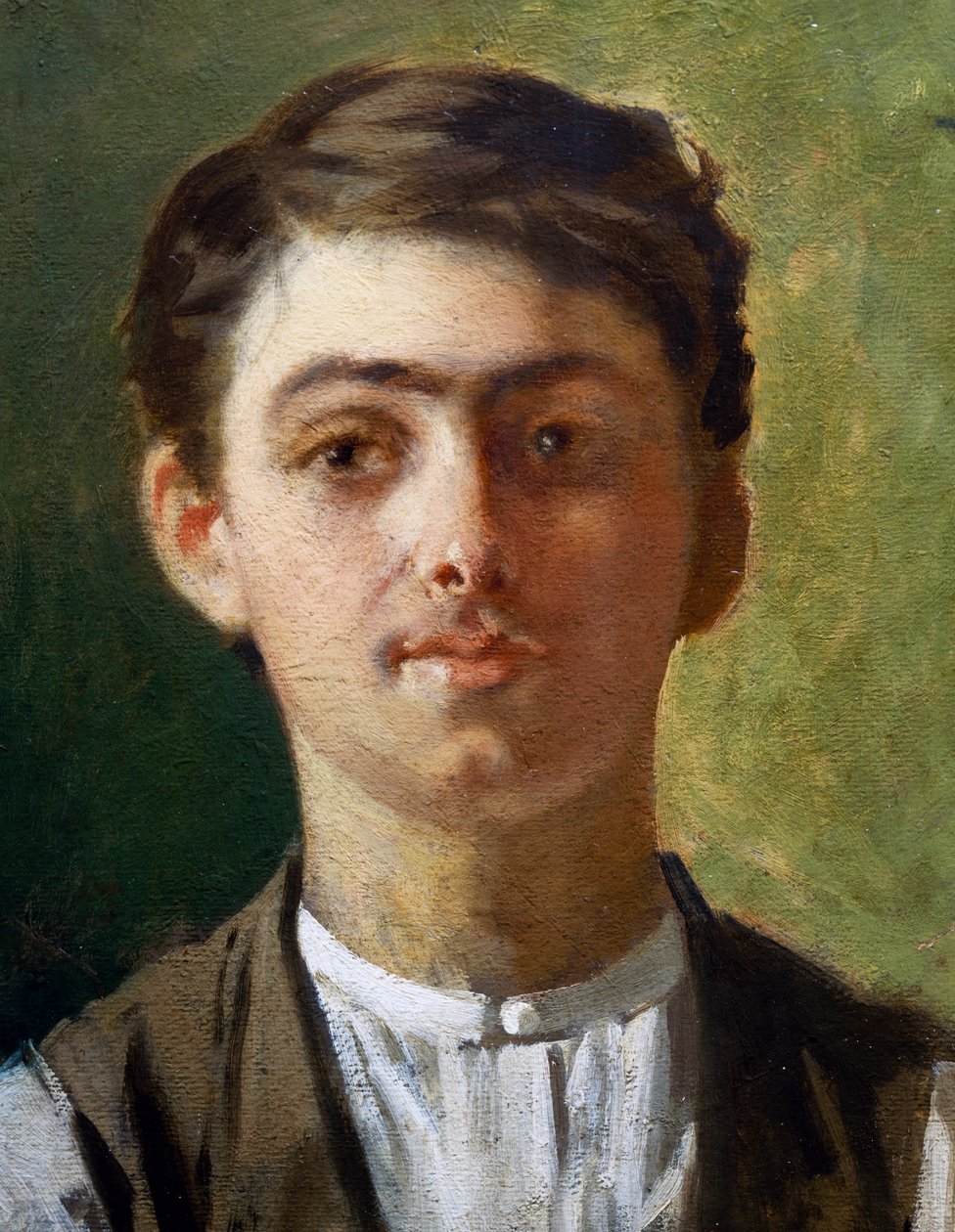 Auto-retrato quando jovem de Giuseppe Pellizza da Volpedo