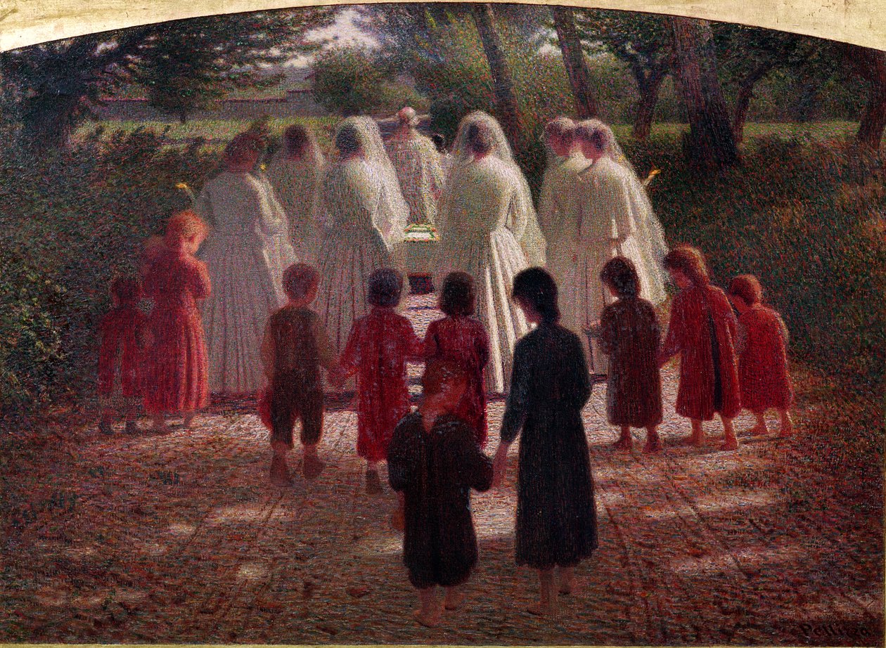 A criança morta, 1896-1902 de Giuseppe Pellizza da Volpedo