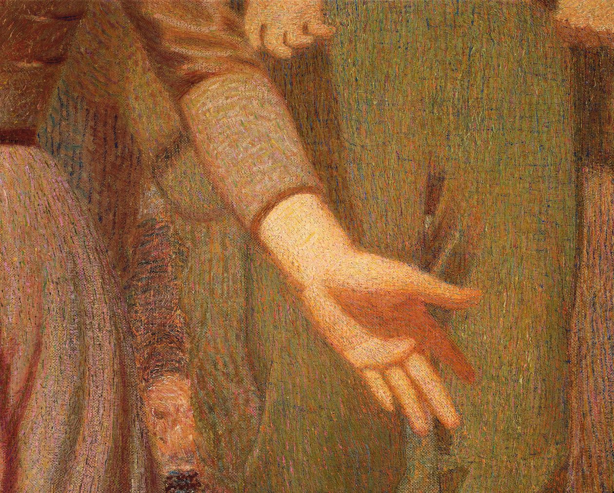 O Quarto Estado, de Giuseppe Pellizza da Volpedo, detalhe de Giuseppe Pellizza da Volpedo