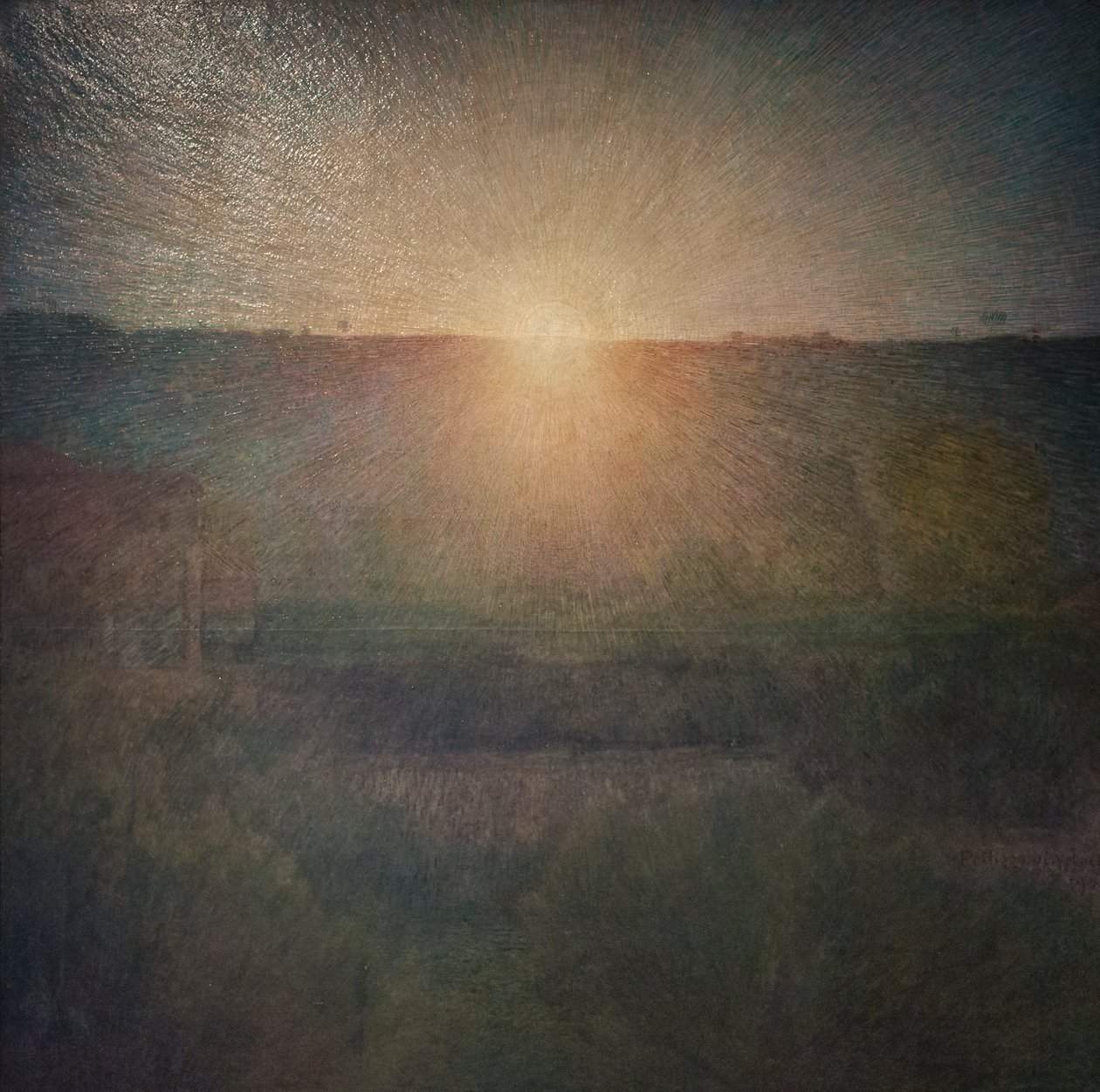 O sol nascente de Giuseppe Pellizza da Volpedo