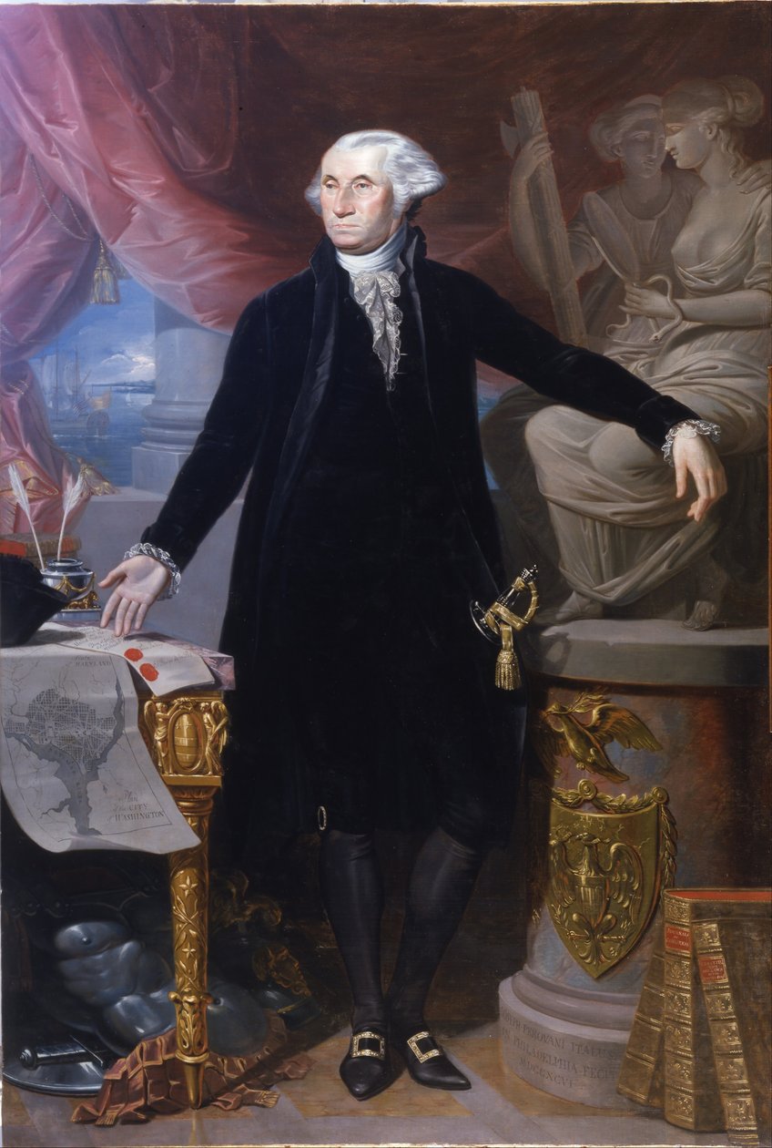 Retrato de George Washington. de Giuseppe Perovani