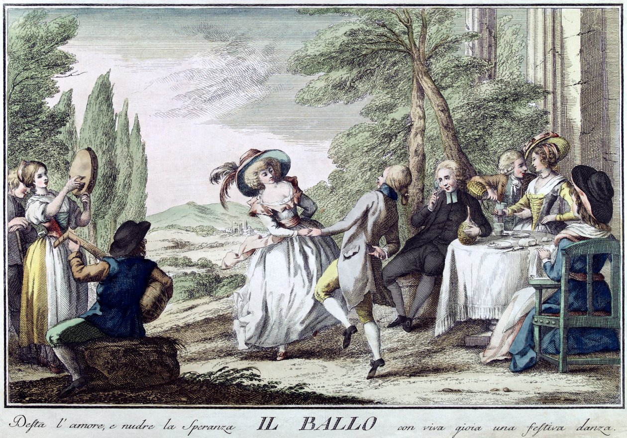A dança A dança, 1790. de Giuseppe Piattoli