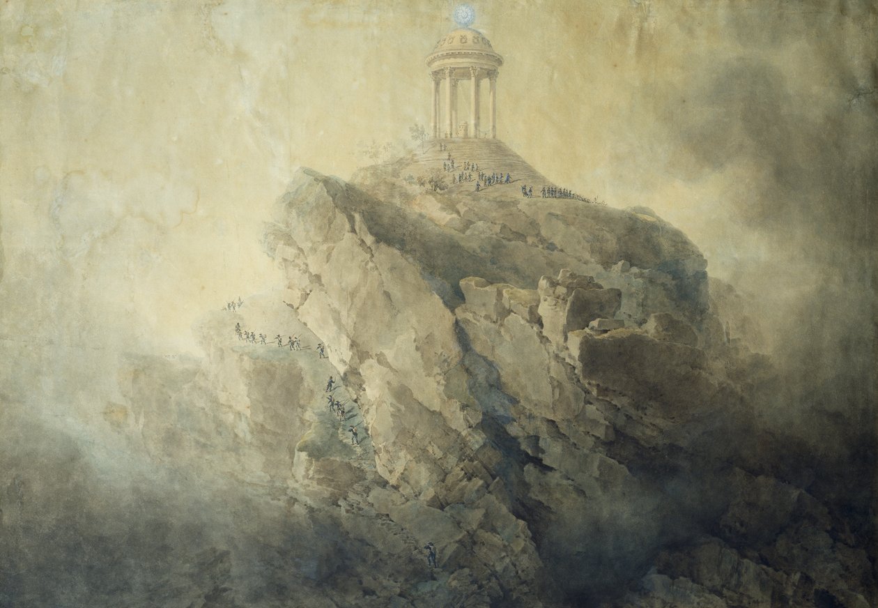 Alegoria de Napoleão, de Giuseppe Pietro Bagetti (1764-1831), aguarela sobre papel de Giuseppe Pietro Bagetti