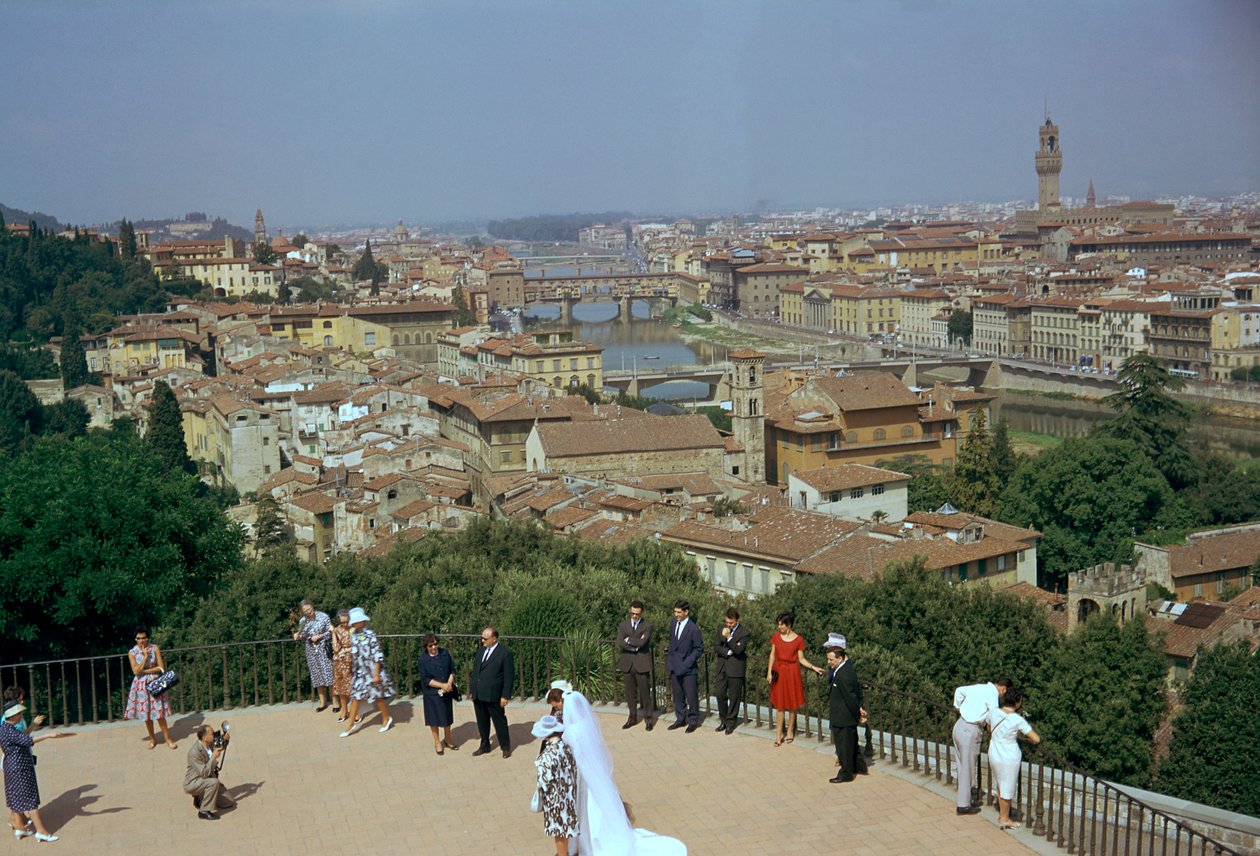 Florença da Piazza Michelangelo de Giuseppe Poggi